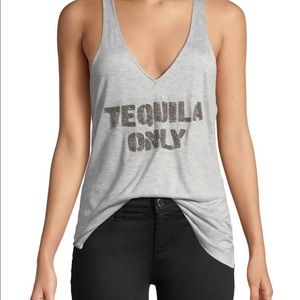 HAUTE HIPPIE
Tequila Only Beaded Racerback Tank
